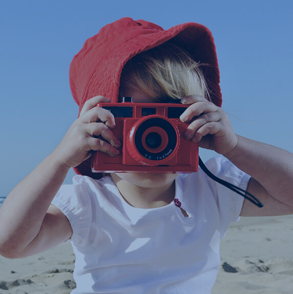 Boy taking picture
